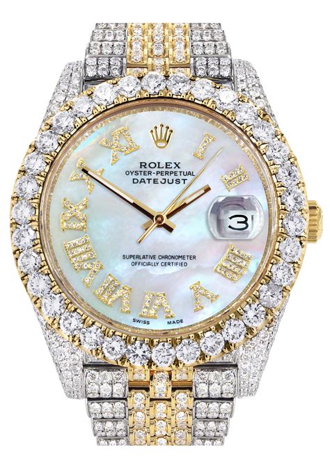 iced out diamond rolex watch|Rolex datejust 41mm iced out.